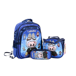 16 Inch Back pack Set - Labubu - Blue